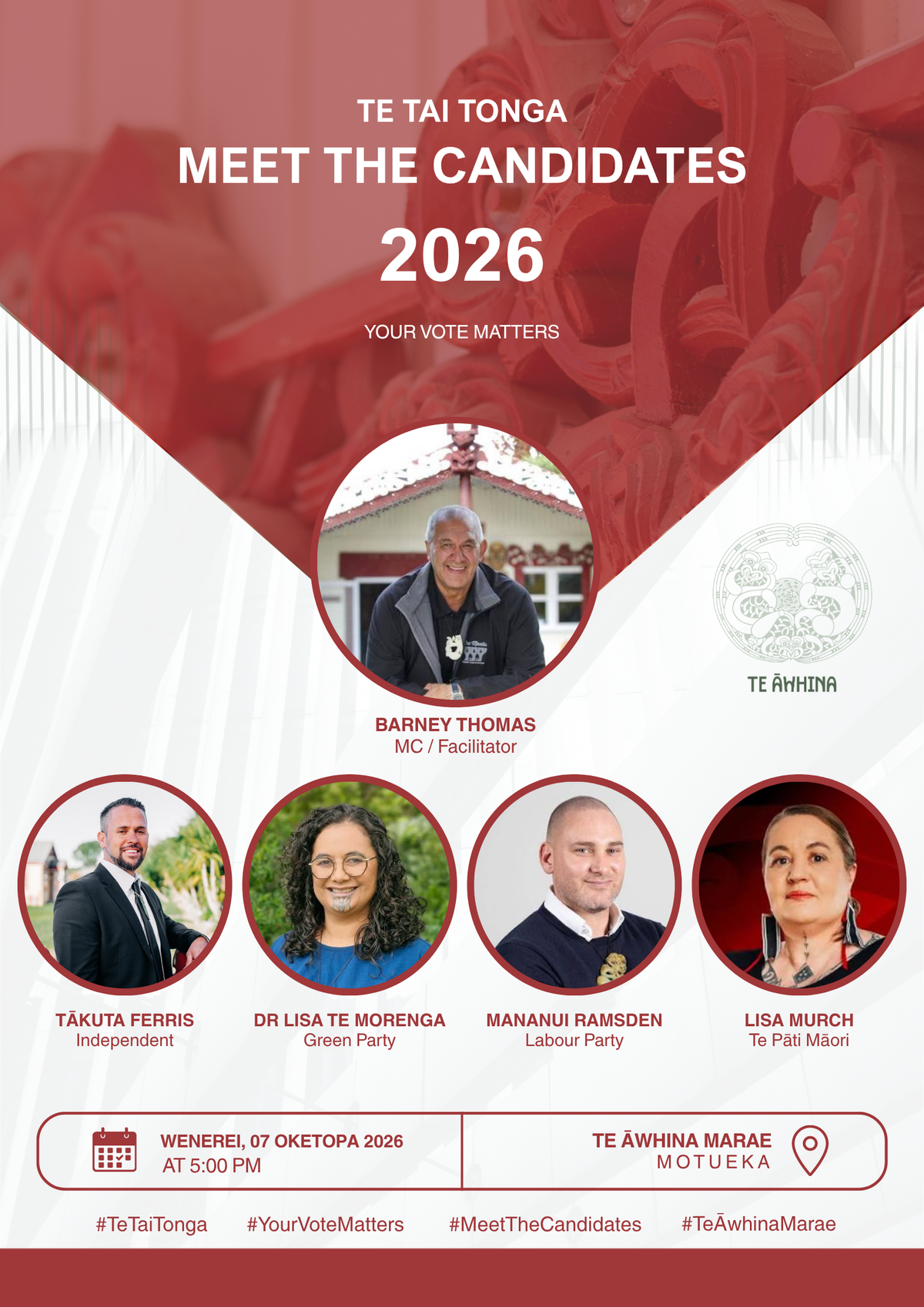 Te Tai Tonga - Meet the candidates