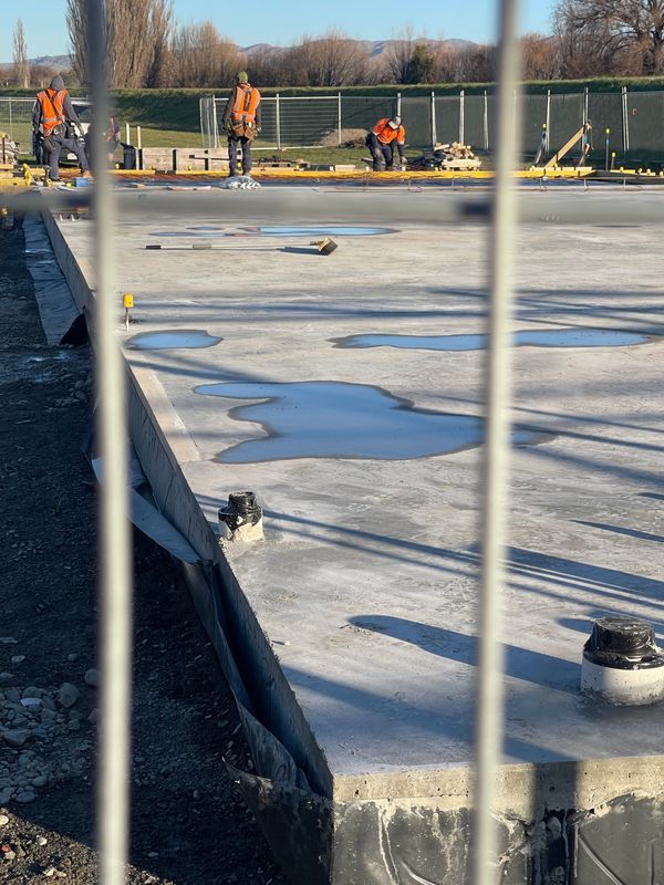 Foundations poured at Hauhunga Marae