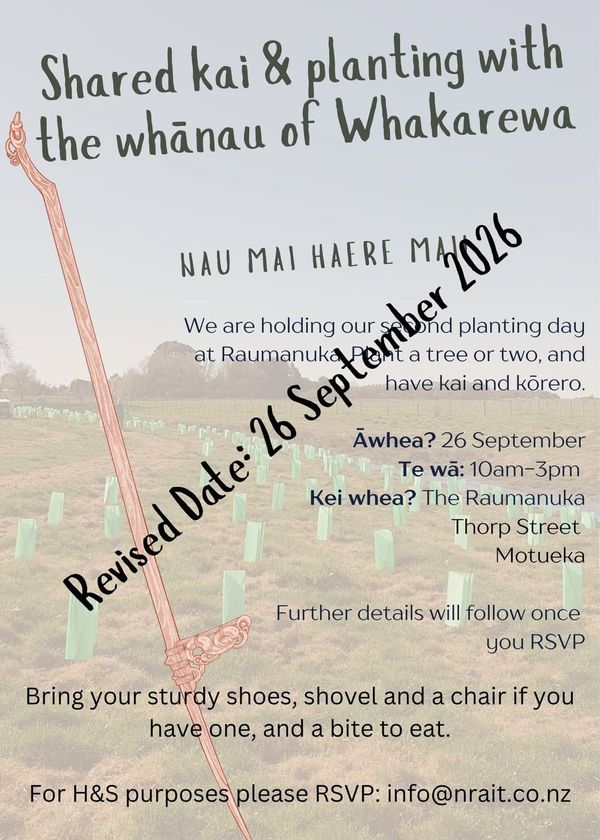Calling all whānau of Whakarewa