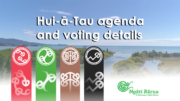 Hui-ā-Tau agenda and voting details