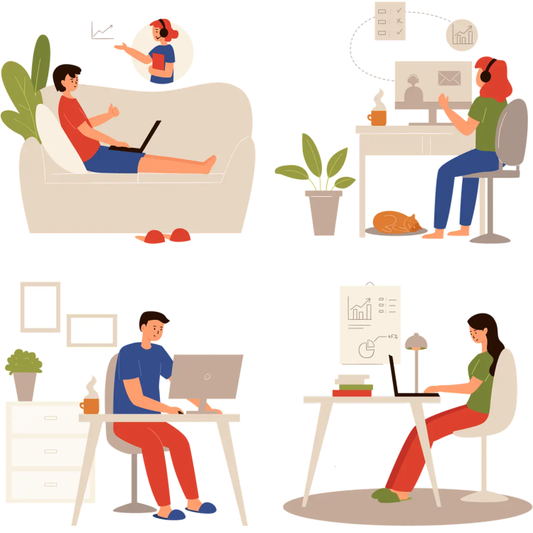 async communication means working remotely without the need for remote employees to be working together at the same time