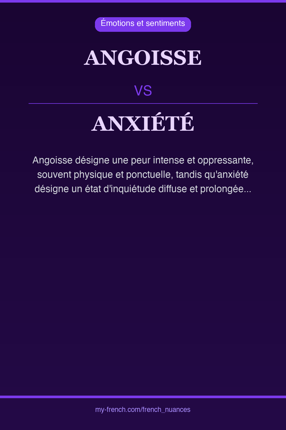 angoisse vs anxiété : quelle nuance ?