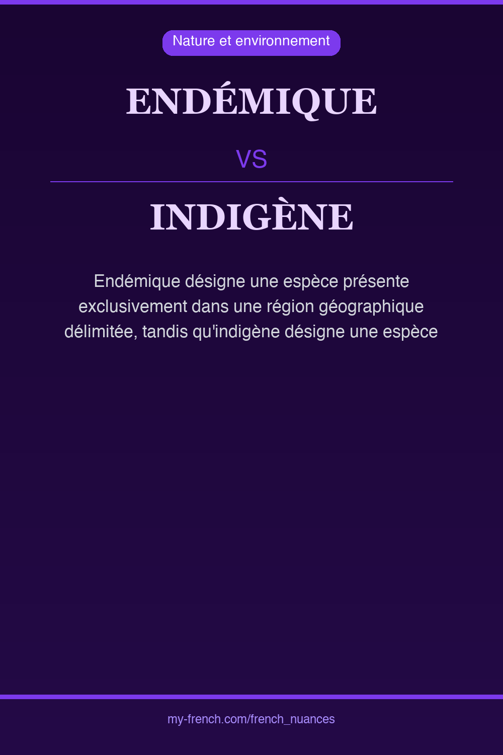 endémique vs indigène : quelle nuance ?