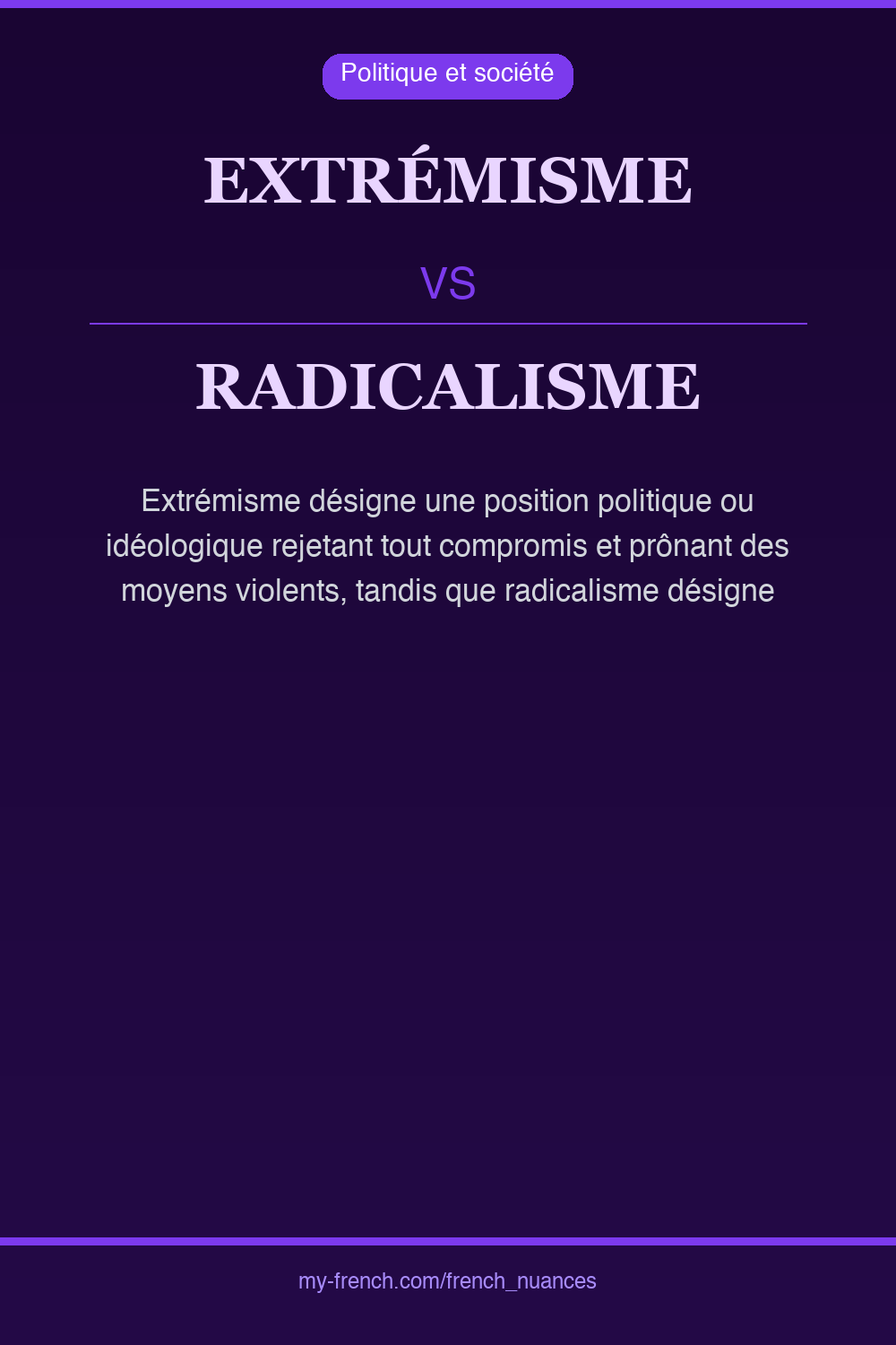 extrémisme vs radicalisme : quelle nuance ?