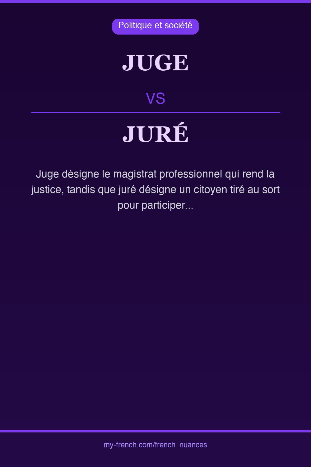 juge vs juré : quelle nuance ?