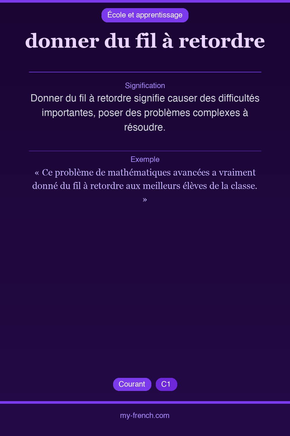 donner du fil à retordre : que veut dire cette expression ?