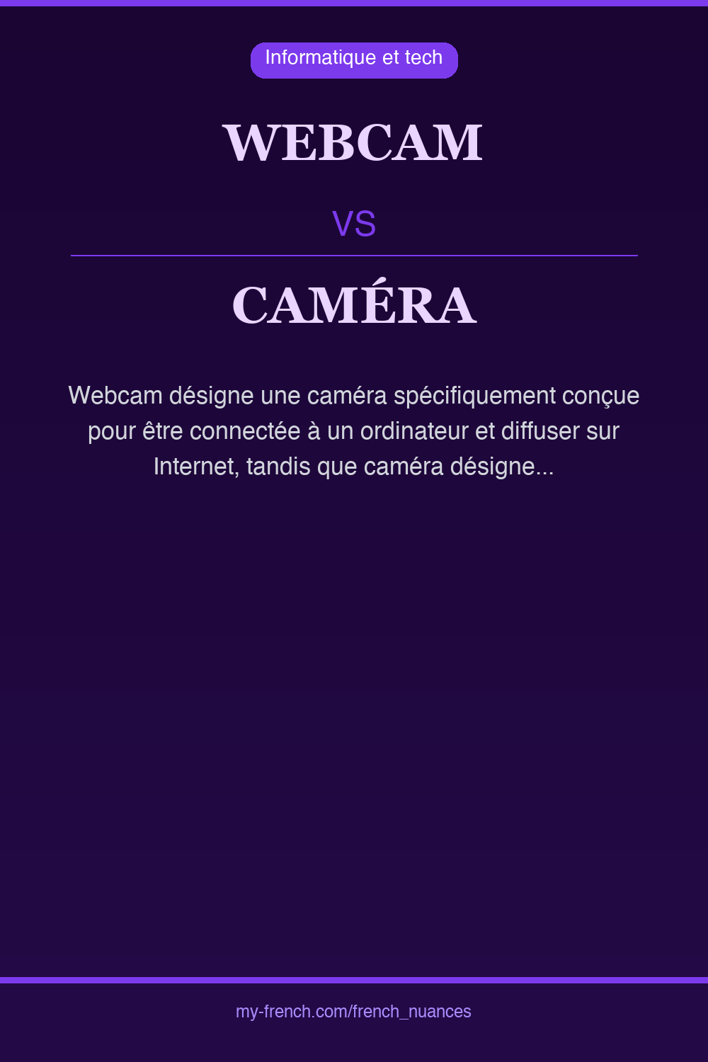 webcam vs caméra : quelle nuance ?