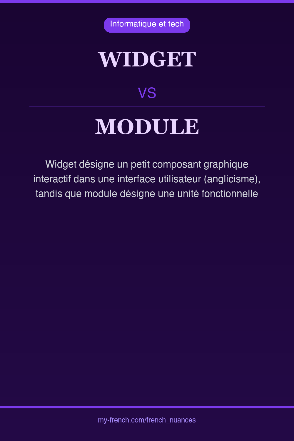 widget vs module : quelle nuance ?