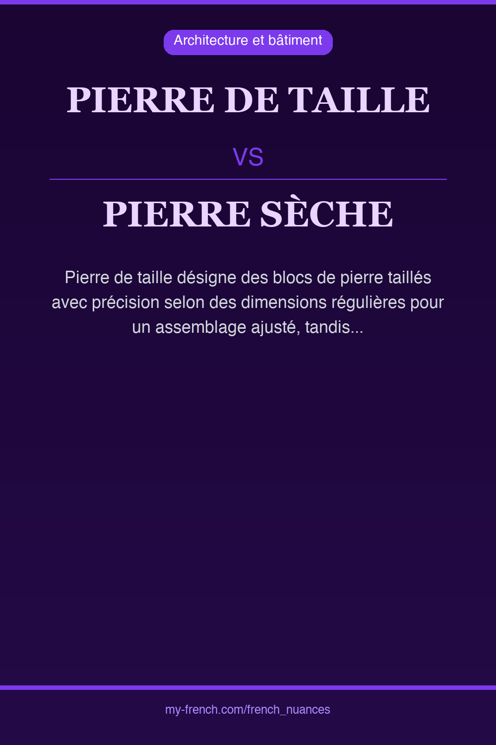 pierre de taille vs pierre sèche : quelle nuance ?