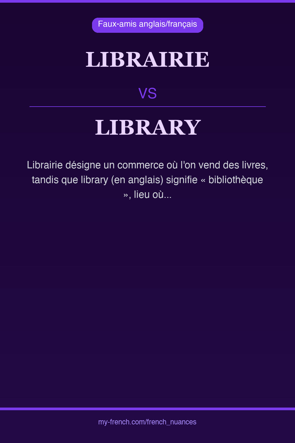 librairie vs library : quelle nuance ?