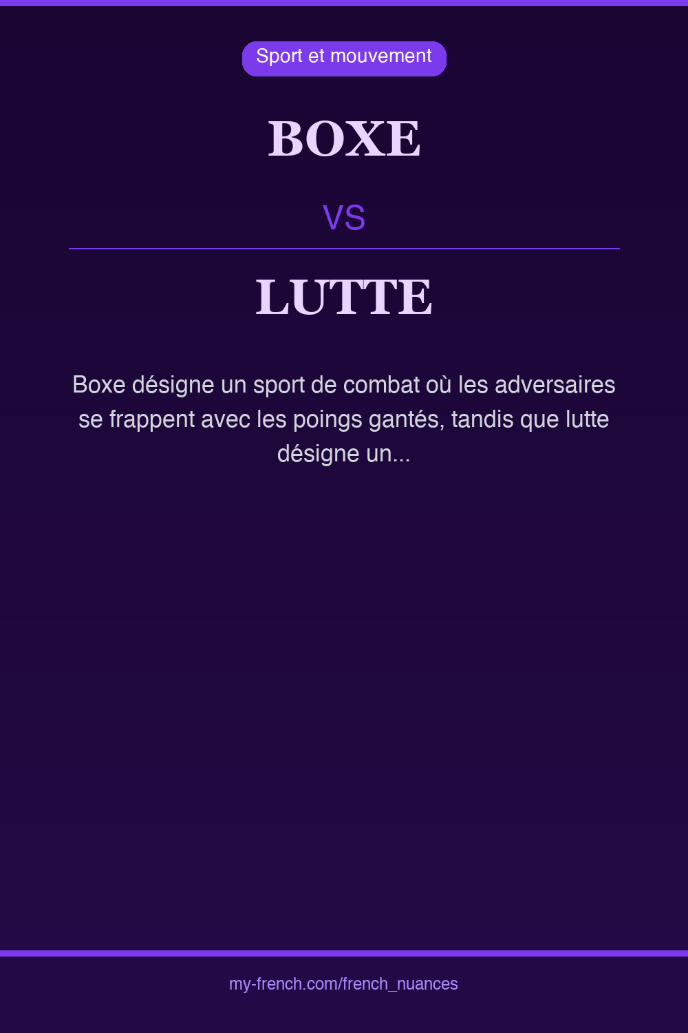 boxe vs lutte : quelle nuance ?