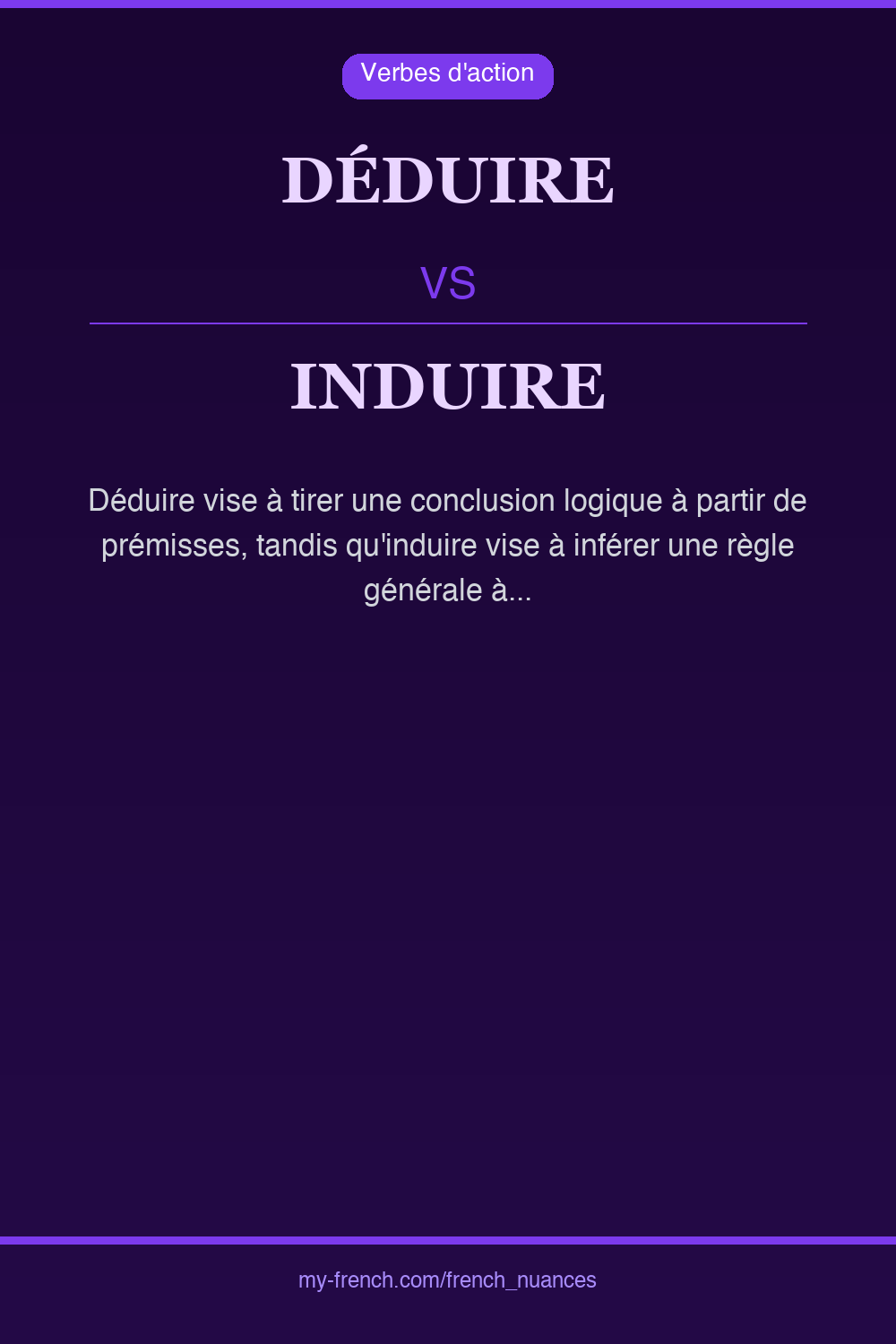 déduire vs induire : quelle nuance ?