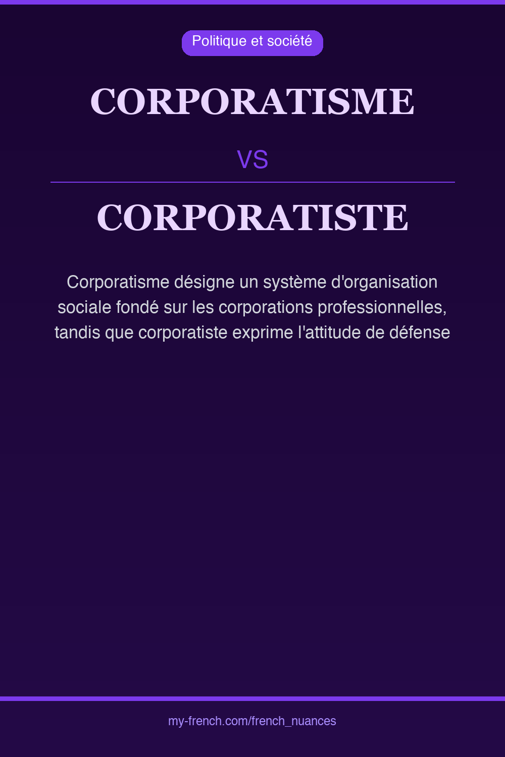 corporatisme vs corporatiste : quelle nuance ?