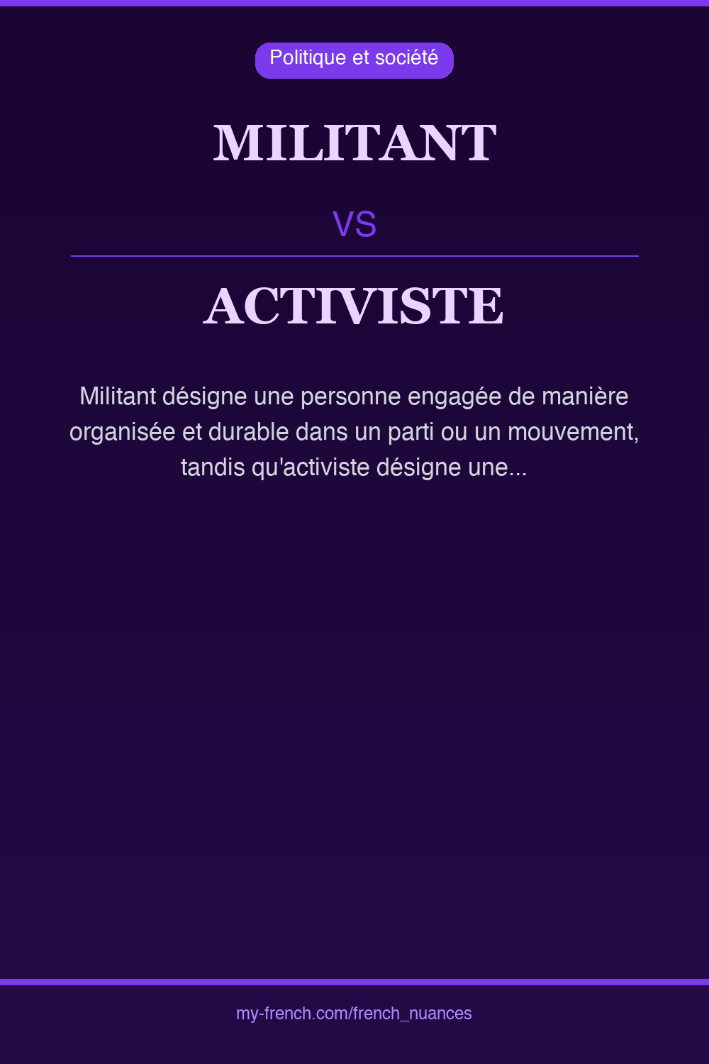 militant vs activiste : quelle nuance ?