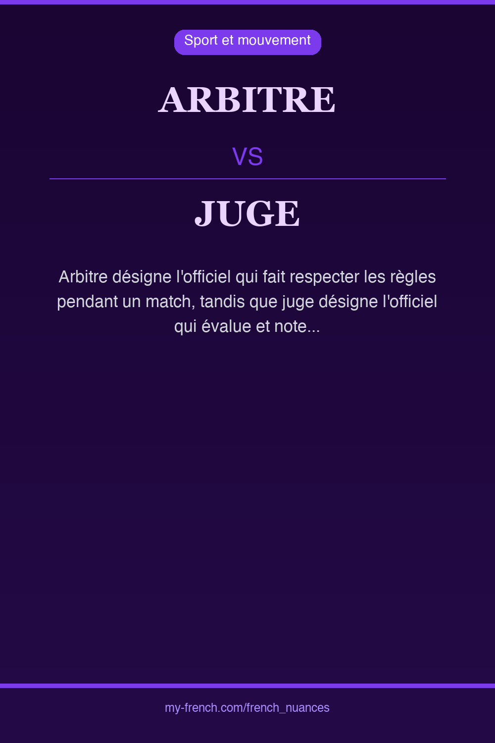 arbitre vs juge : quelle nuance ?