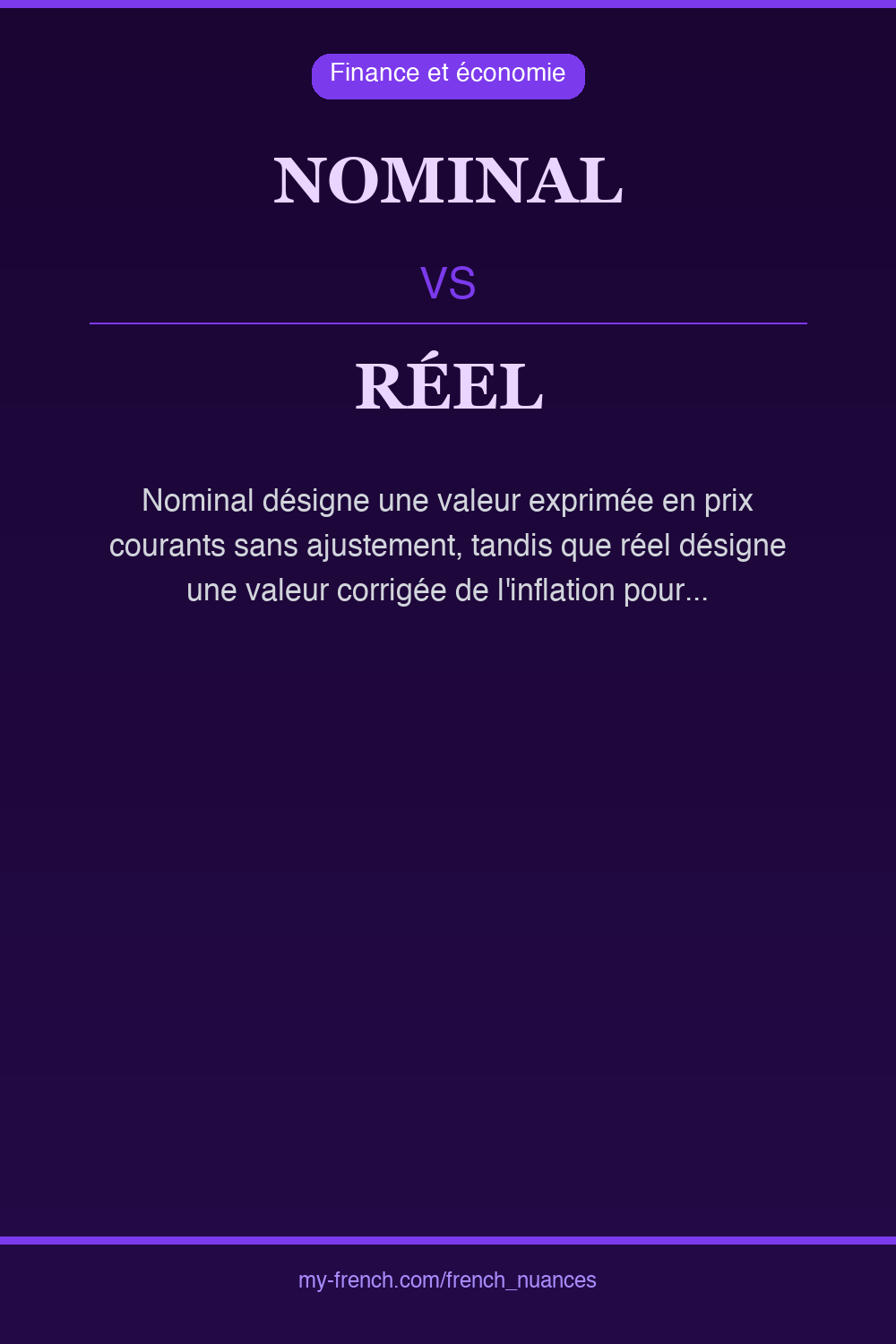 nominal vs réel : quelle nuance ?