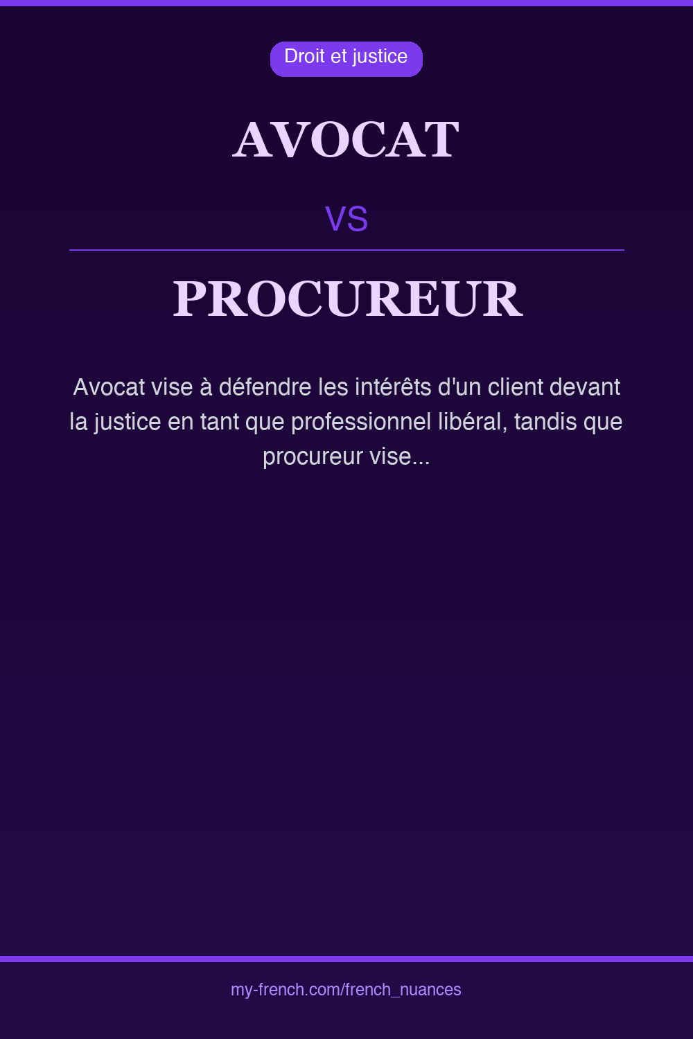 avocat vs procureur : quelle nuance ?