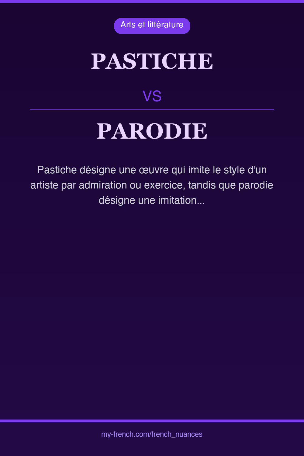 pastiche vs parodie : quelle nuance ?