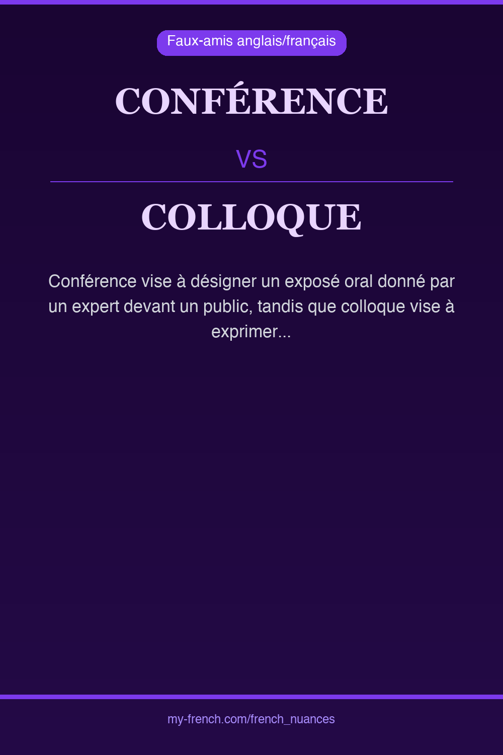 conférence vs colloque : quelle nuance ?