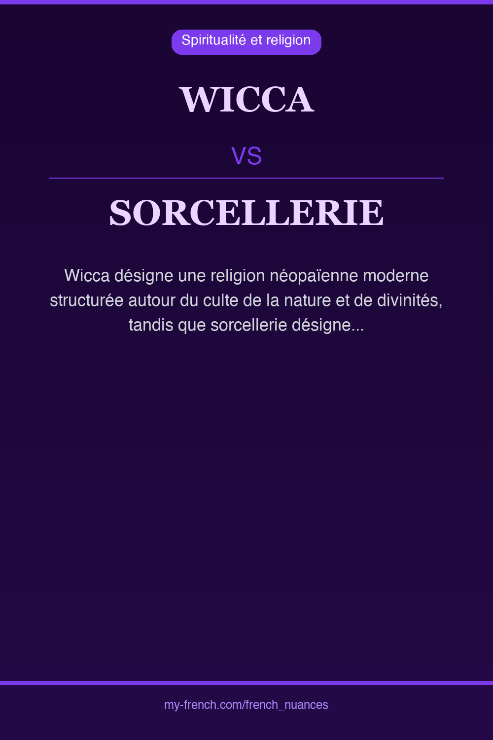 wicca vs sorcellerie : quelle nuance ?