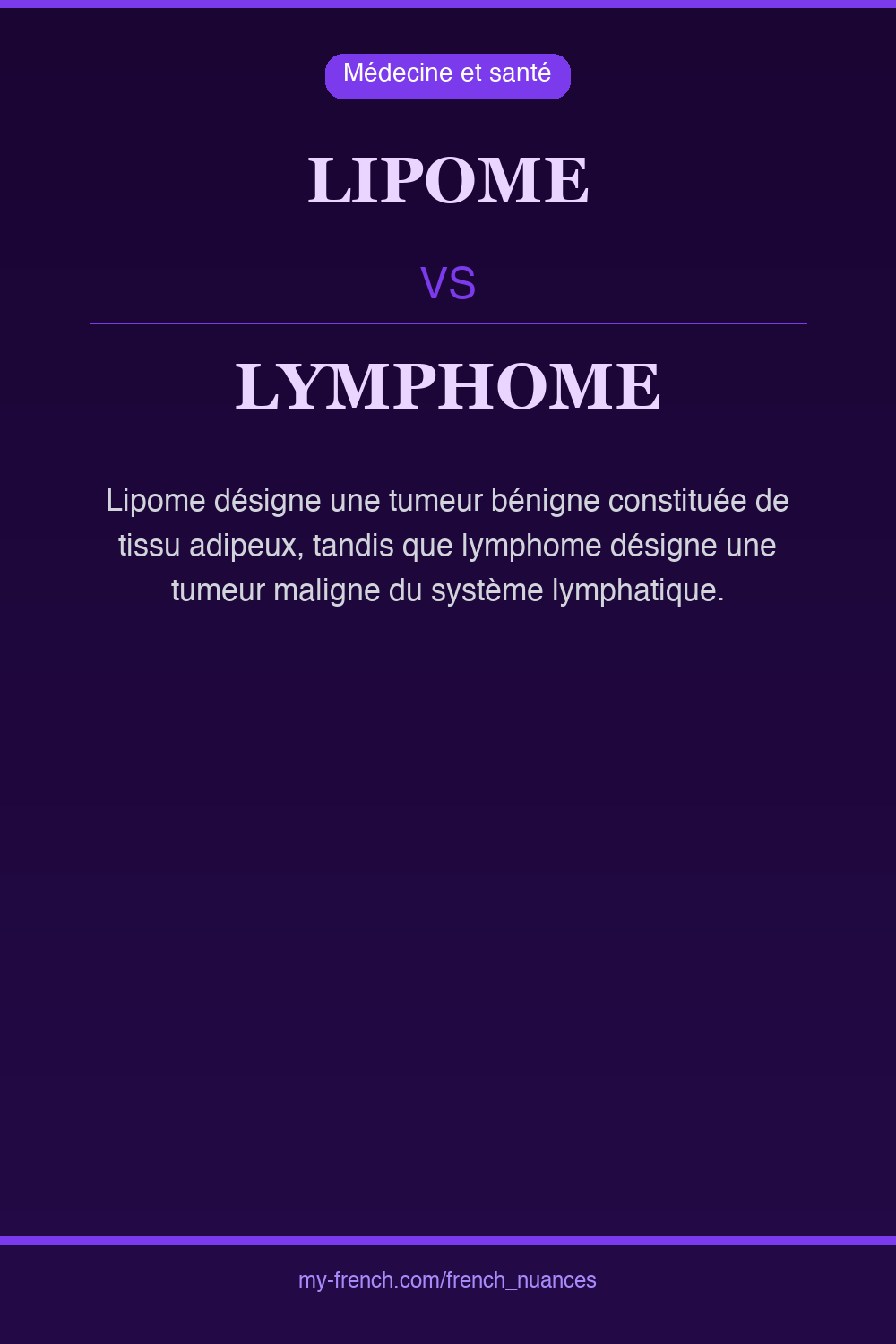 lipome vs lymphome : quelle nuance ?
