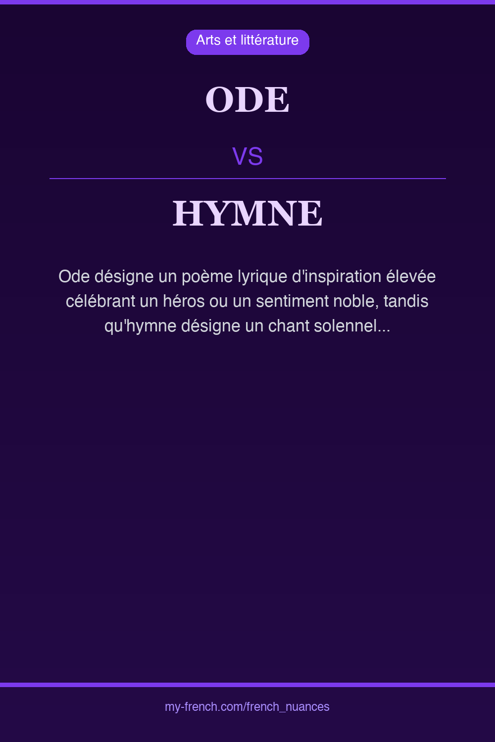 ode vs hymne : quelle nuance ?
