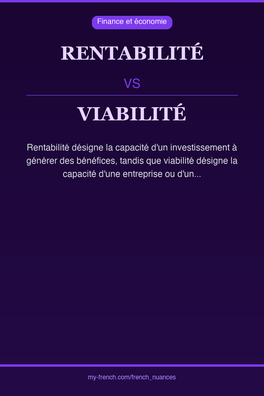 rentabilité vs viabilité : quelle nuance ?