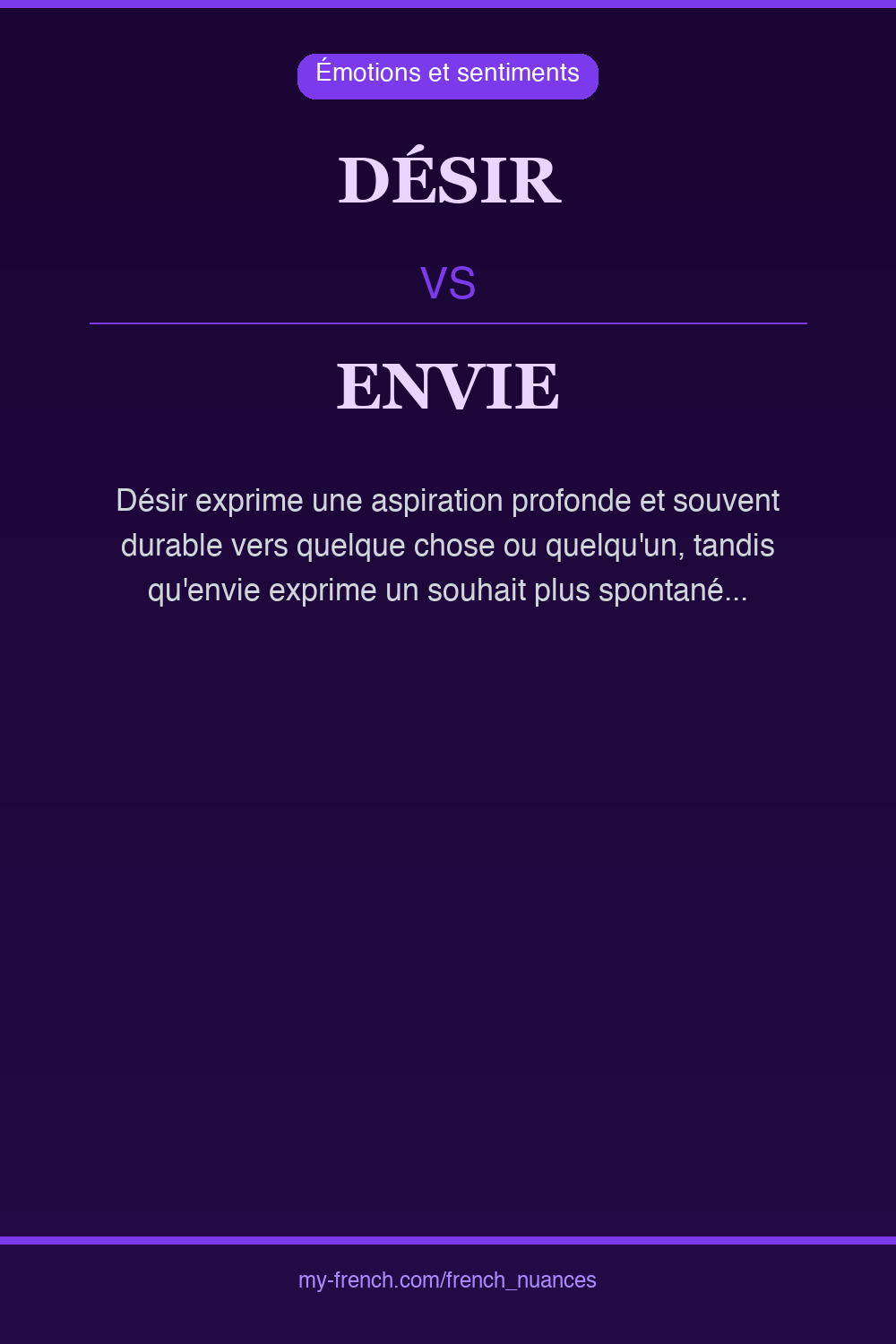 désir vs envie : quelle nuance ?