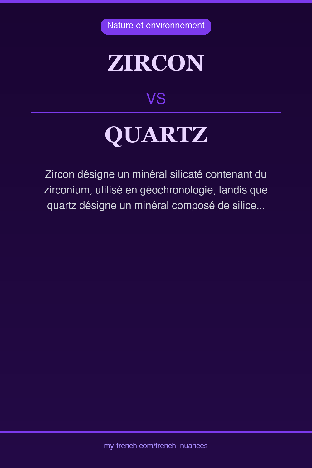 zircon vs quartz : quelle nuance ?