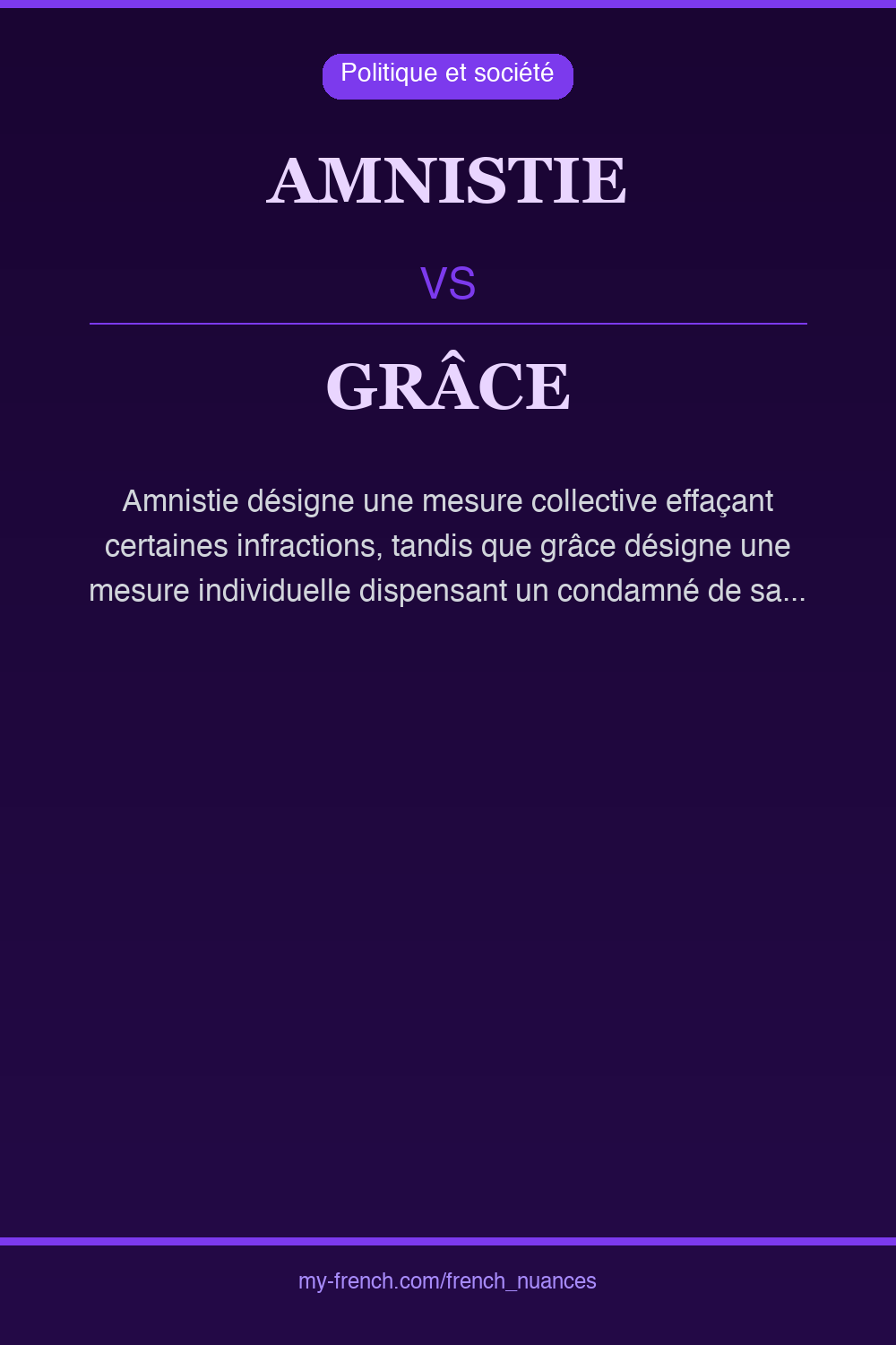 amnistie vs grâce : quelle nuance ?