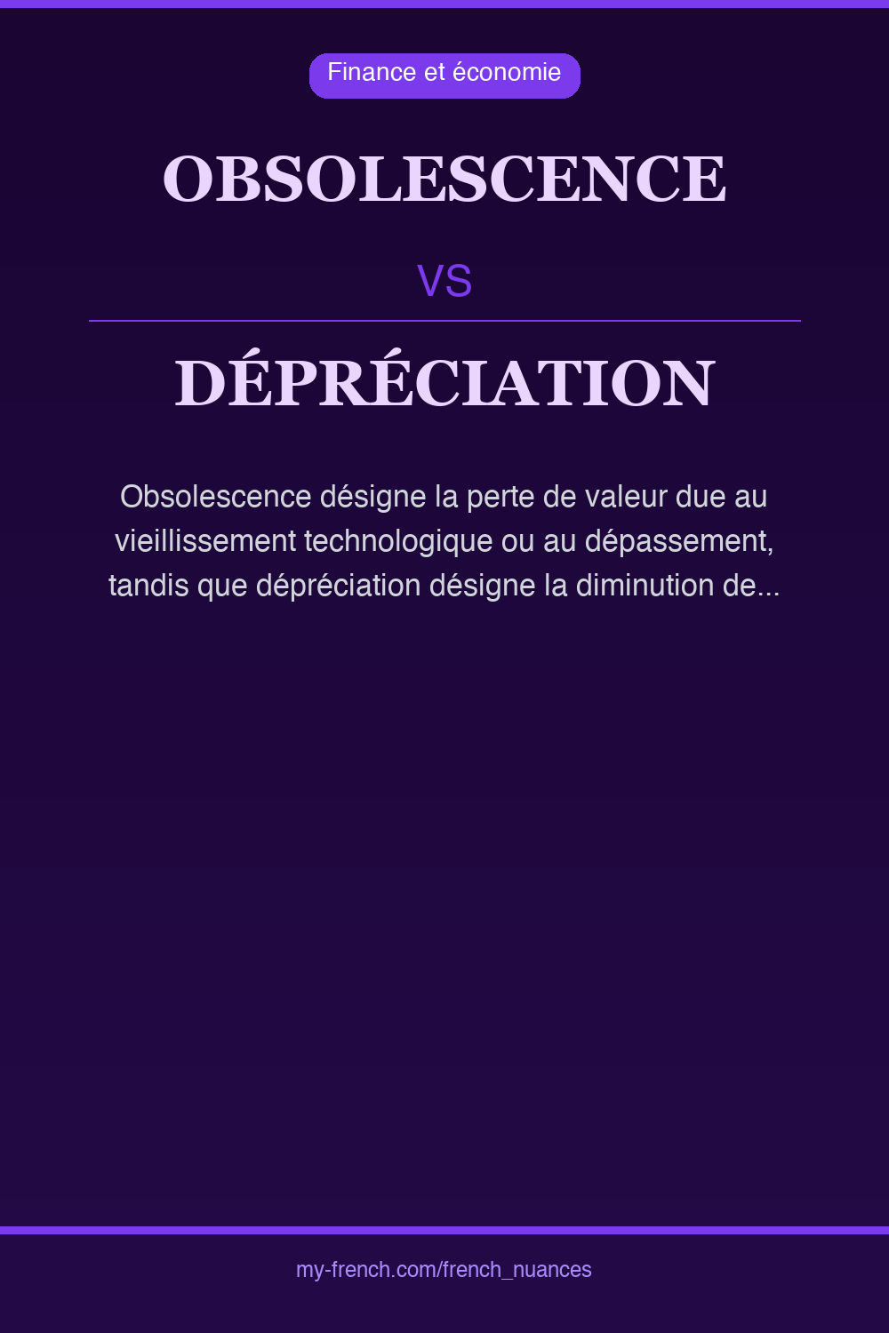 obsolescence vs dépréciation : quelle nuance ?