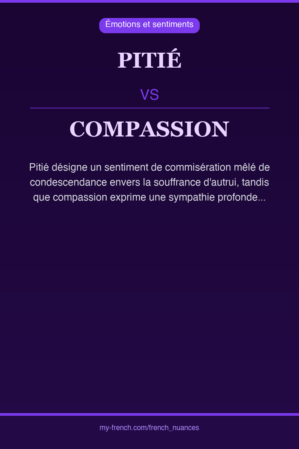 pitié vs compassion : quelle nuance ?