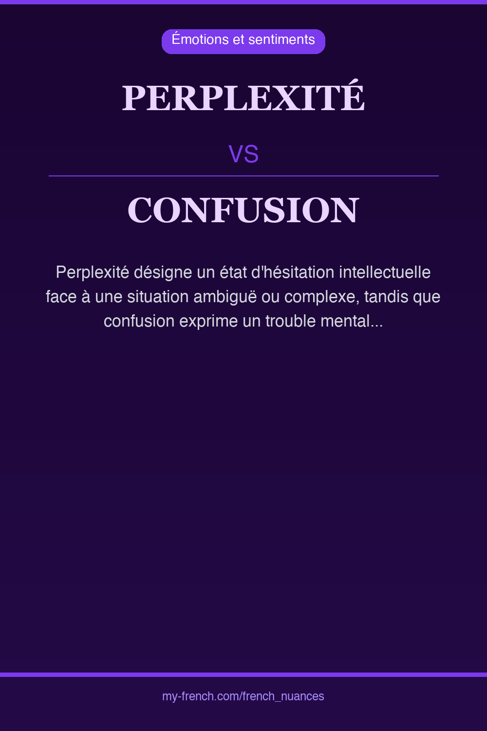 perplexité vs confusion : quelle nuance ?