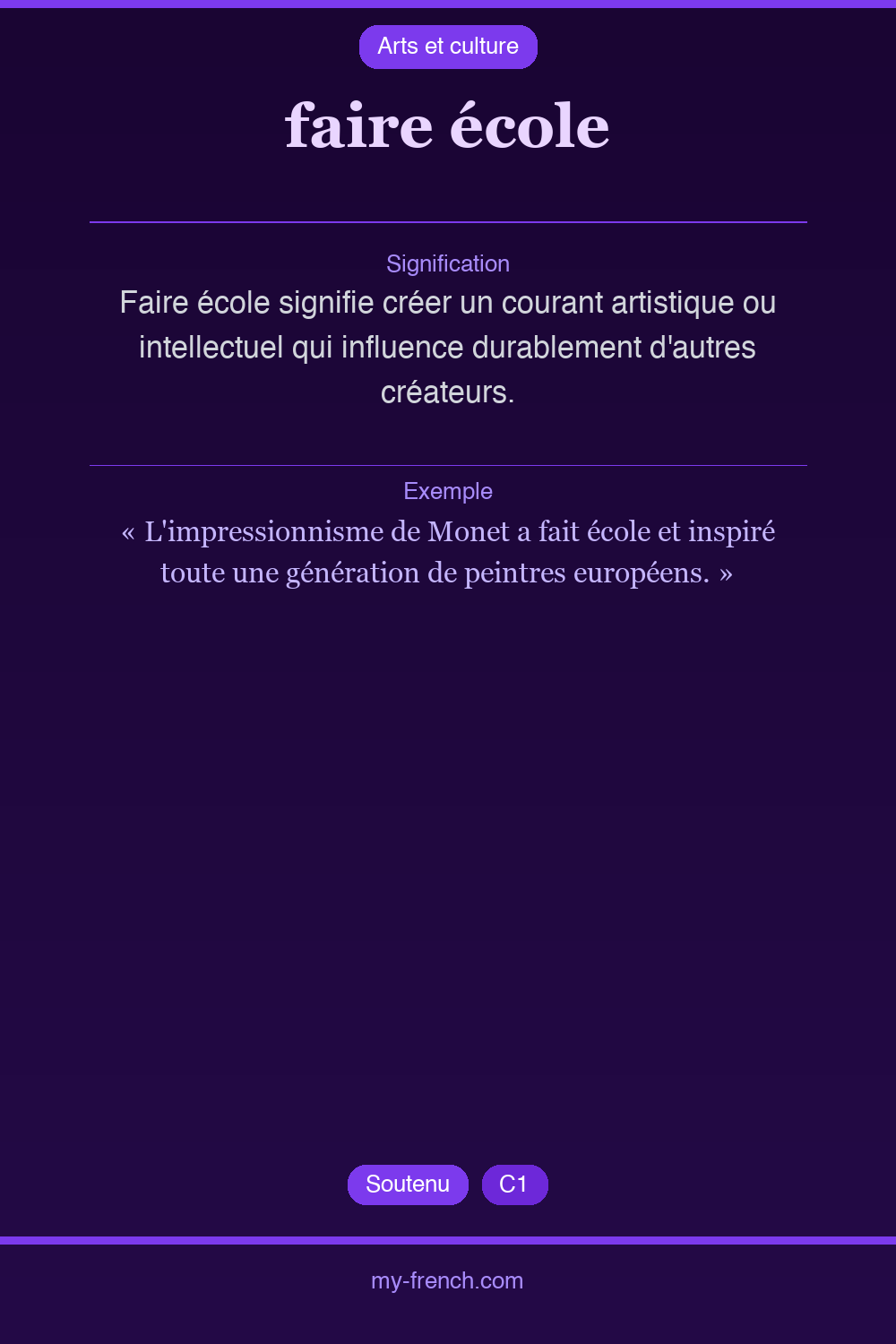 faire école : que veut dire cette expression ?