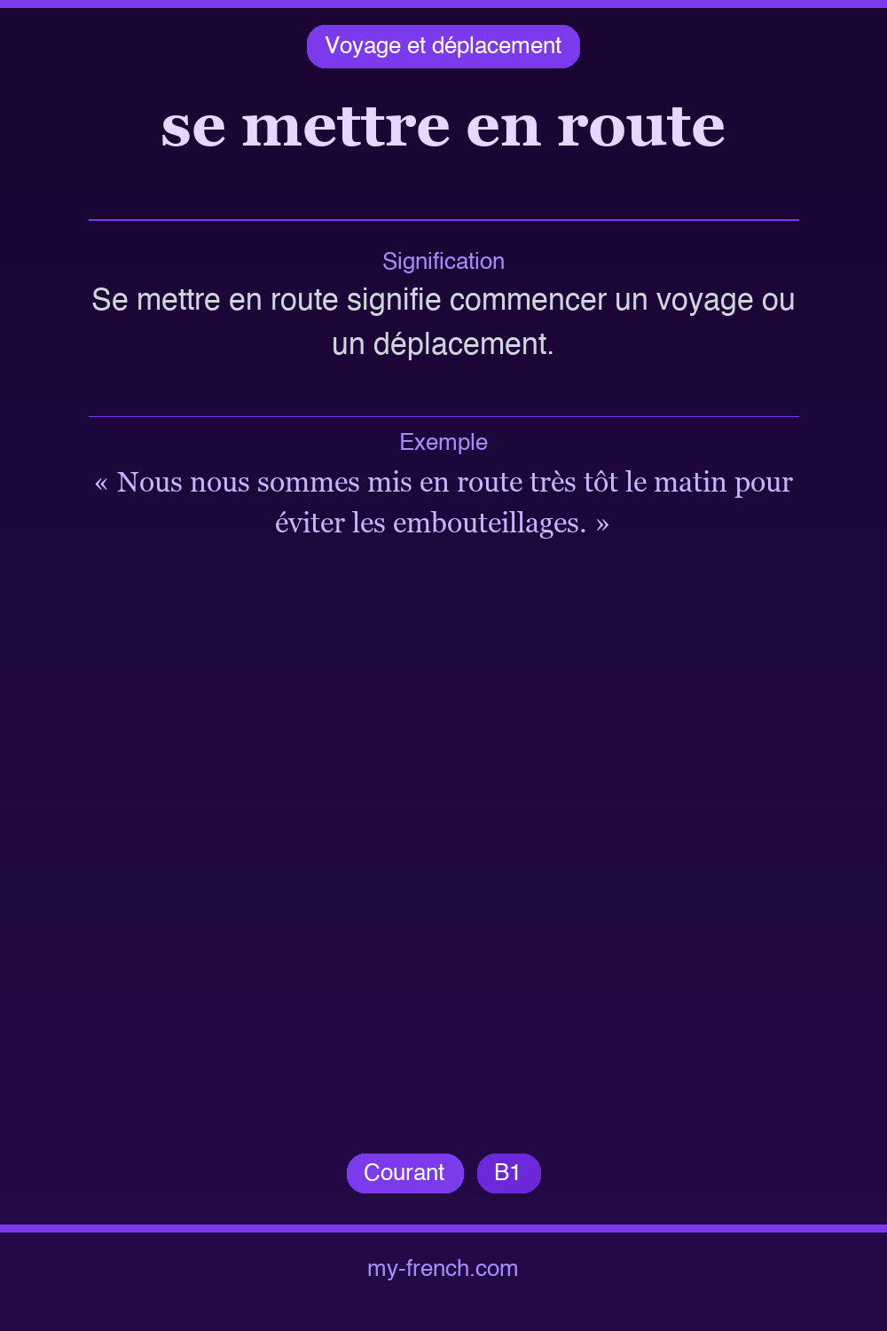 se mettre en route : que veut dire cette expression ?