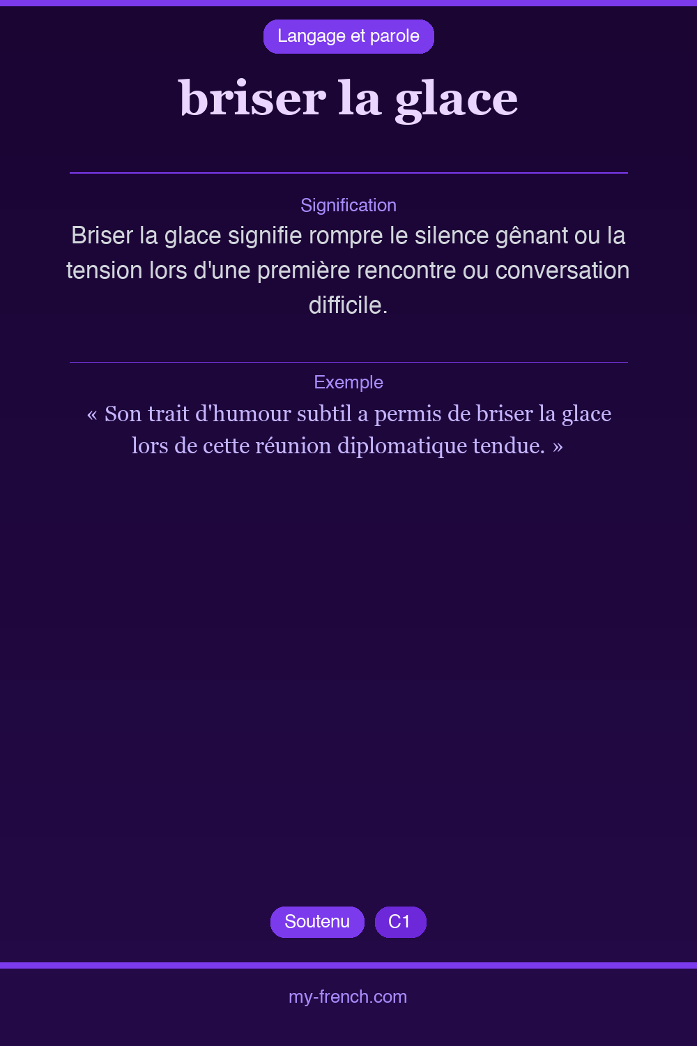 briser la glace : que veut dire cette expression ?