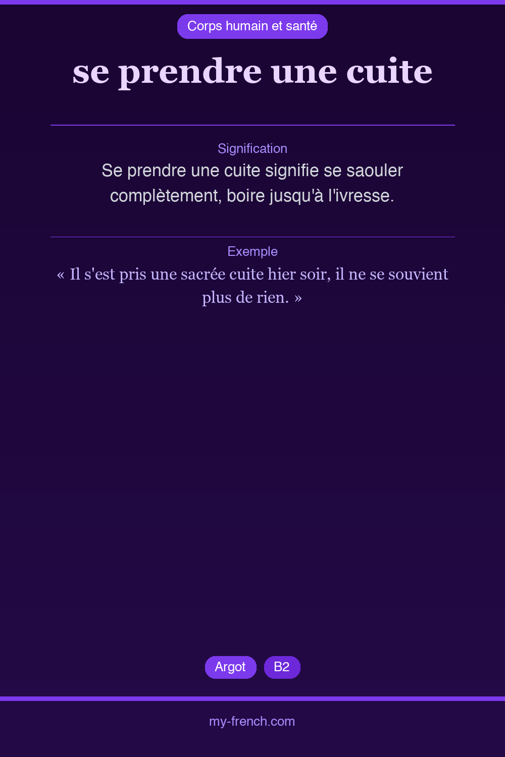 se prendre une cuite : que veut dire cette expression ?