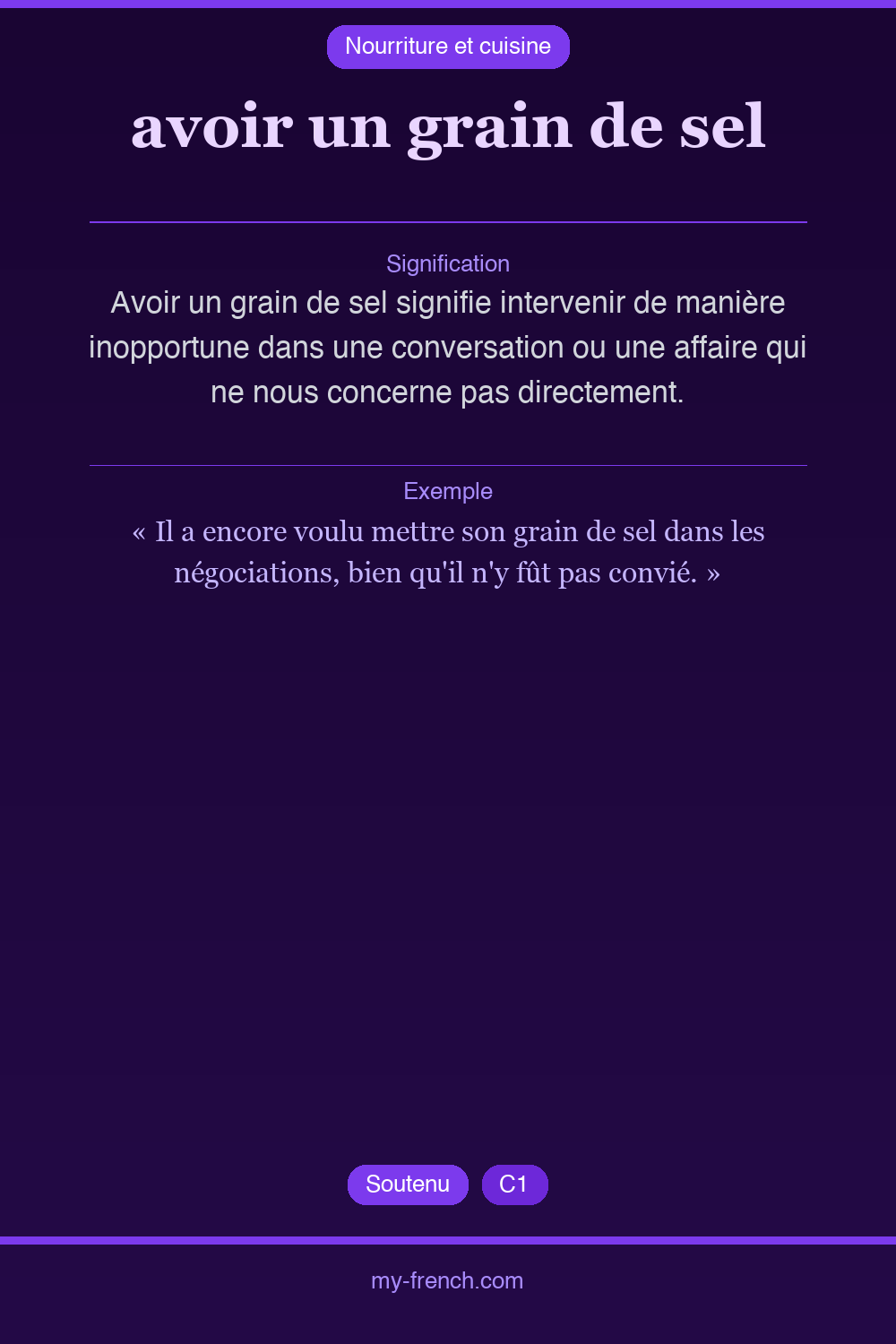avoir un grain de sel : que veut dire cette expression ?