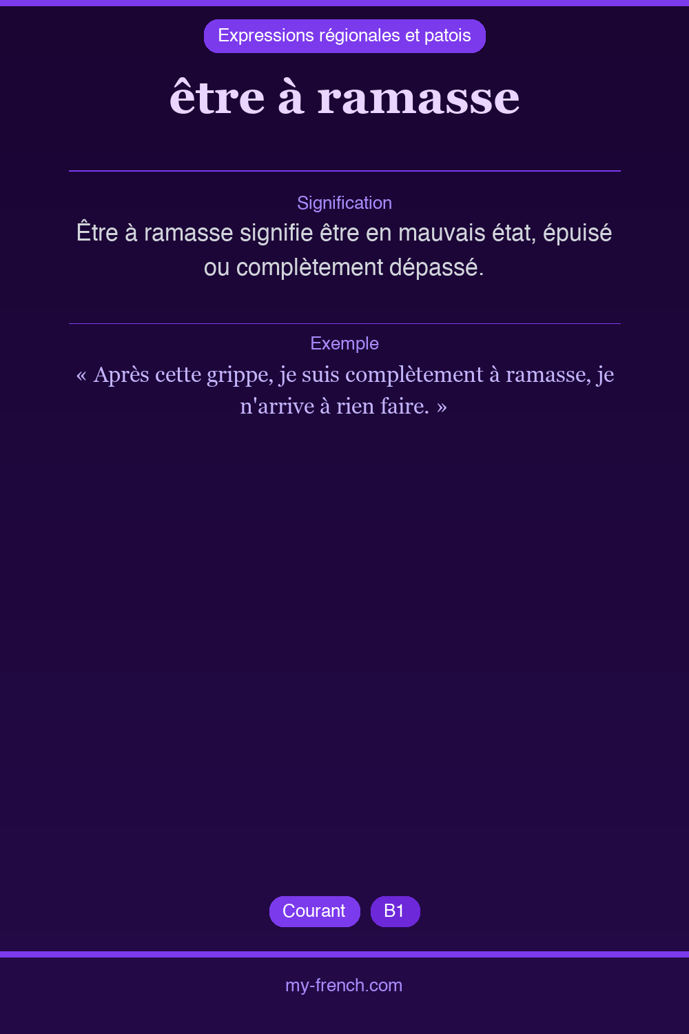 être à ramasse : que veut dire cette expression ?