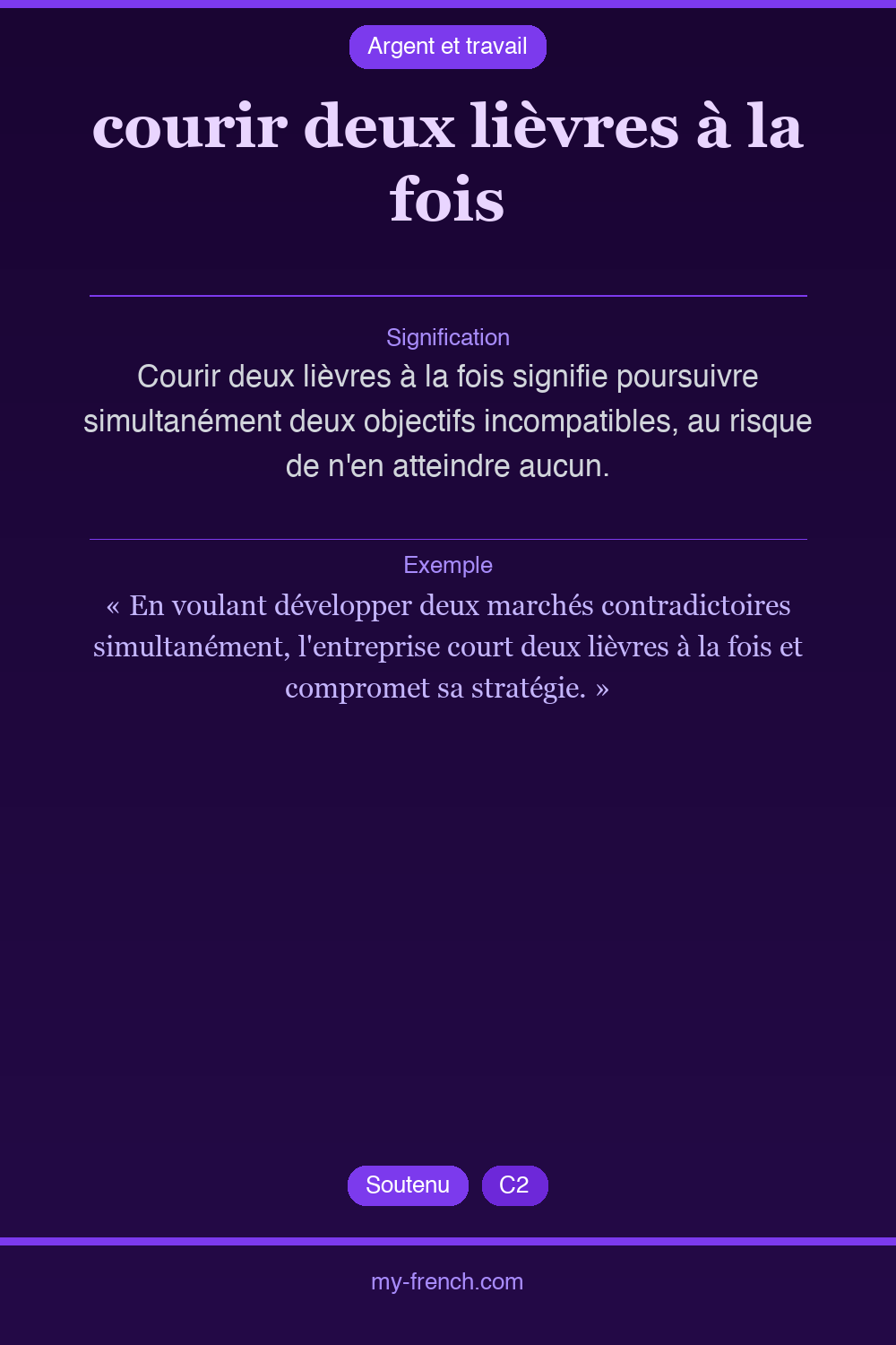 courir deux lièvres à la fois : que veut dire cette expression ?