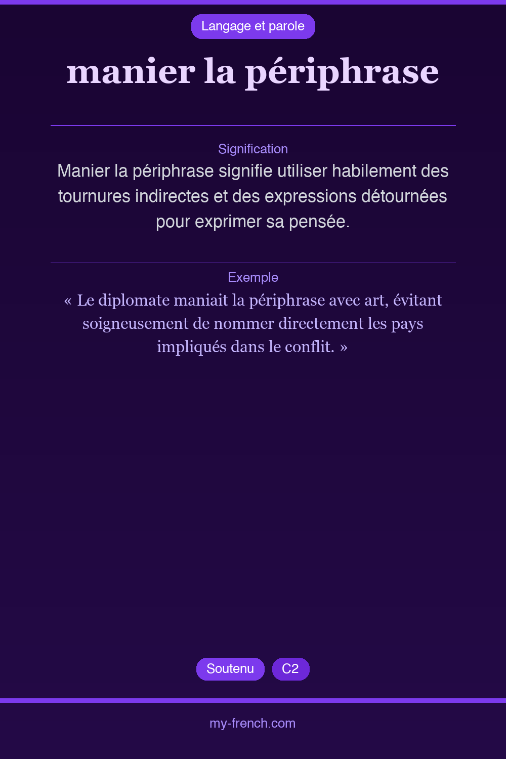 manier la périphrase : que veut dire cette expression ?