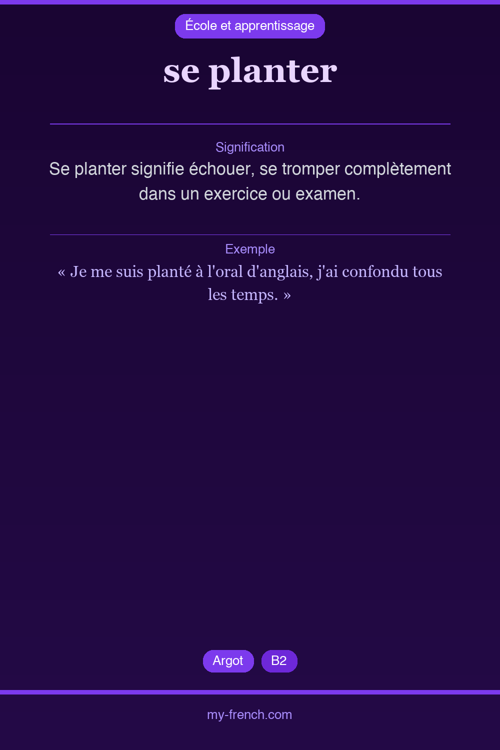 se planter : que veut dire cette expression ?