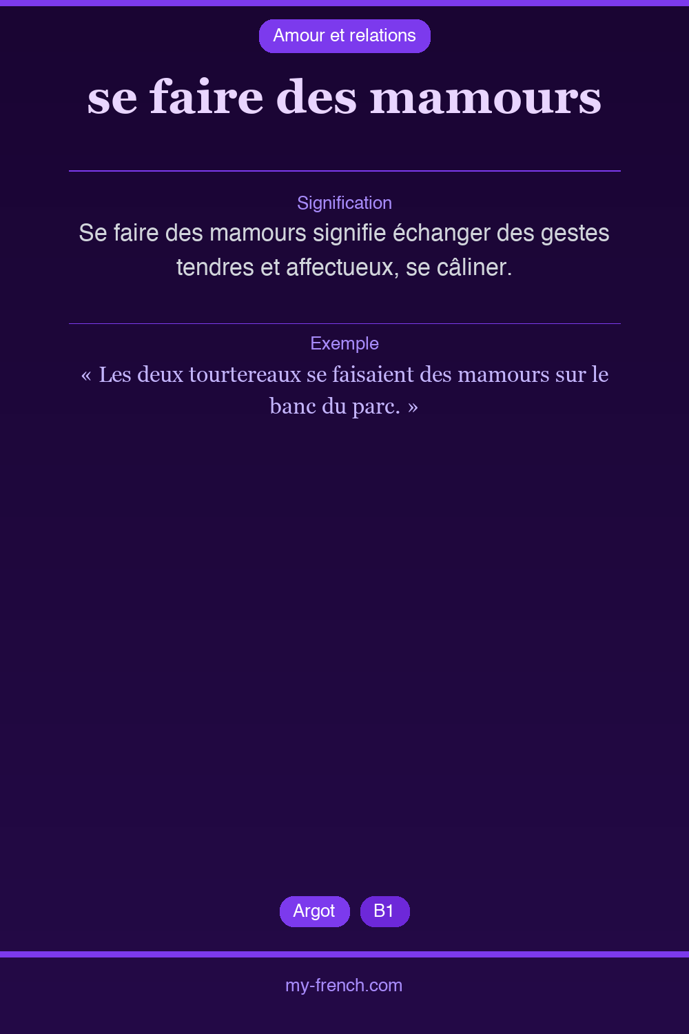 se faire des mamours : que veut dire cette expression ?