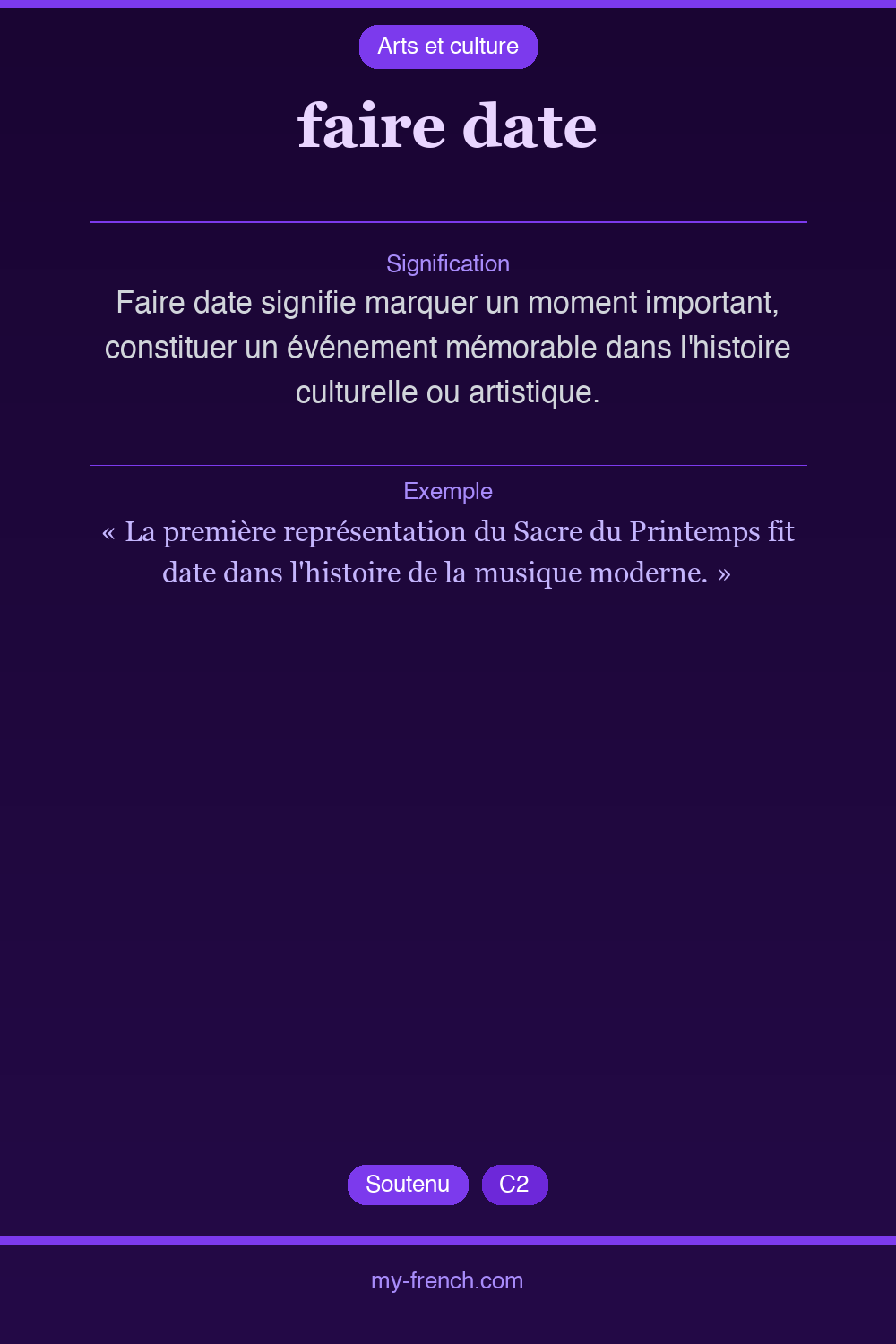 faire date : que veut dire cette expression ?