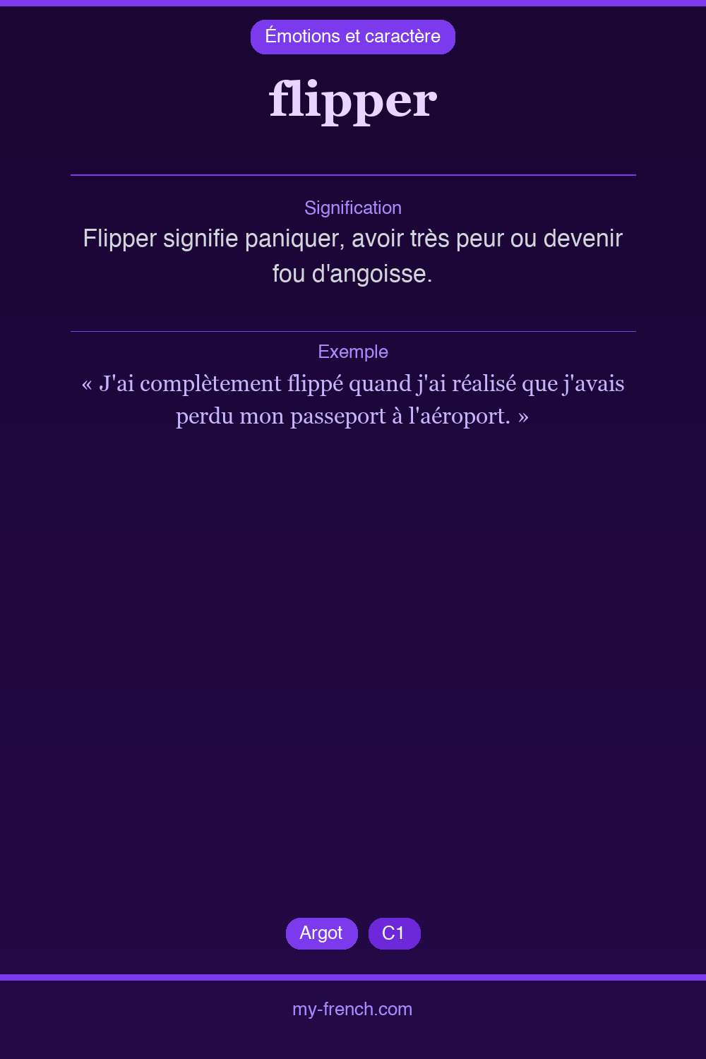 flipper : que veut dire cette expression ?