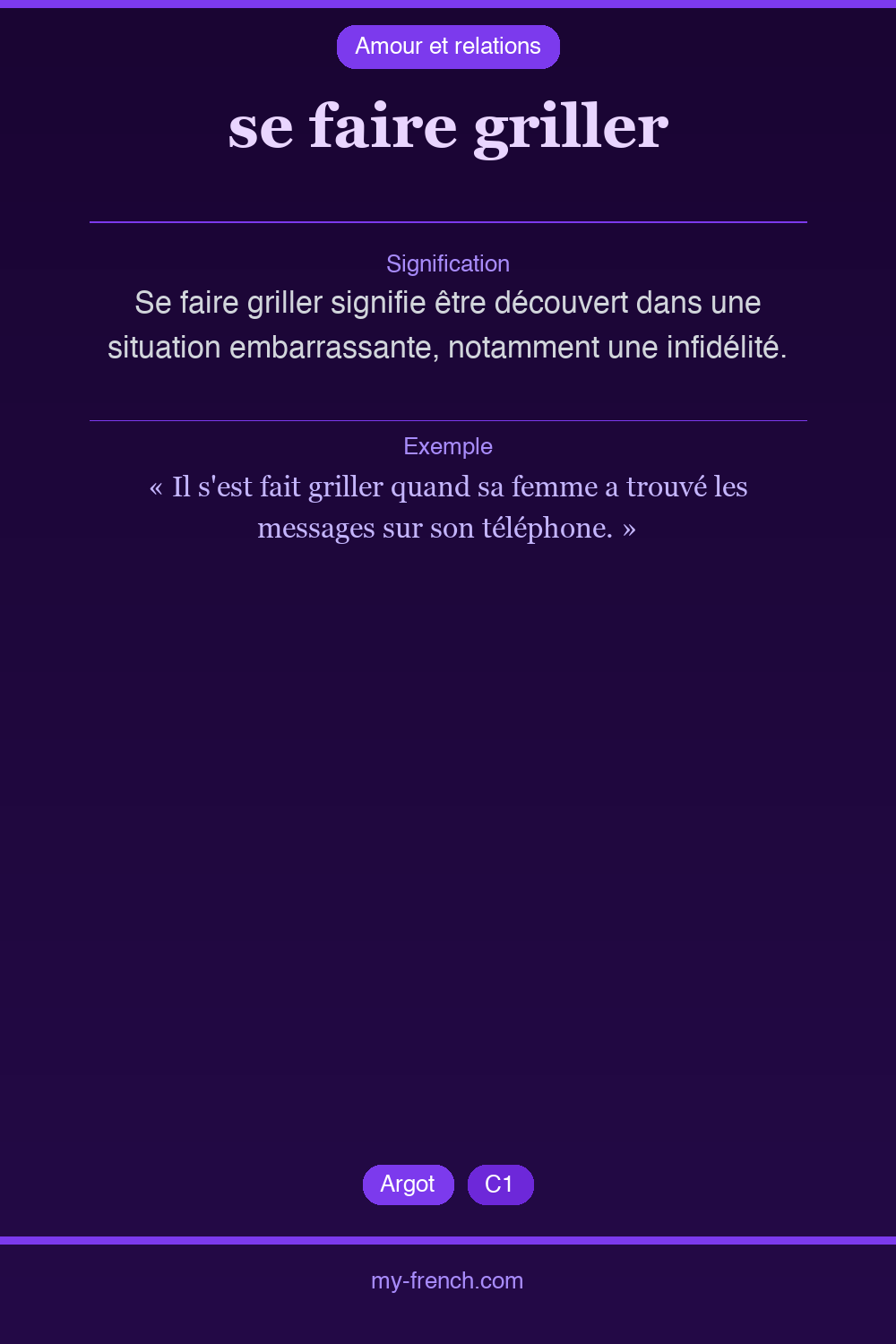 se faire griller : que veut dire cette expression ?