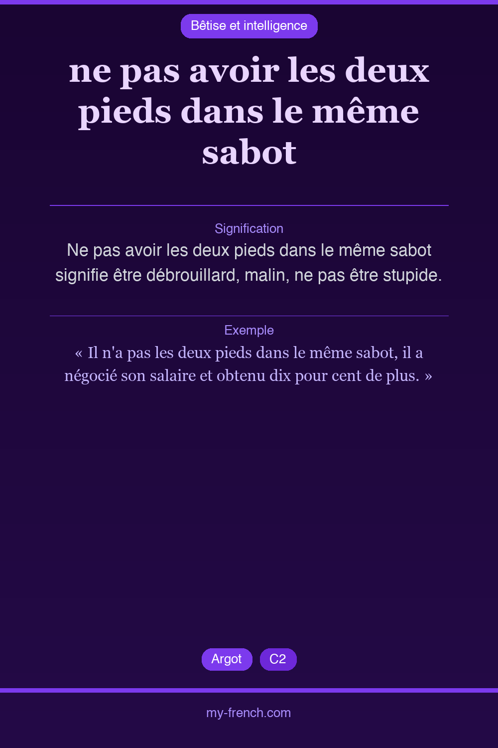 ne pas avoir les deux pieds dans le même sabot : que veut dire cette expression ?