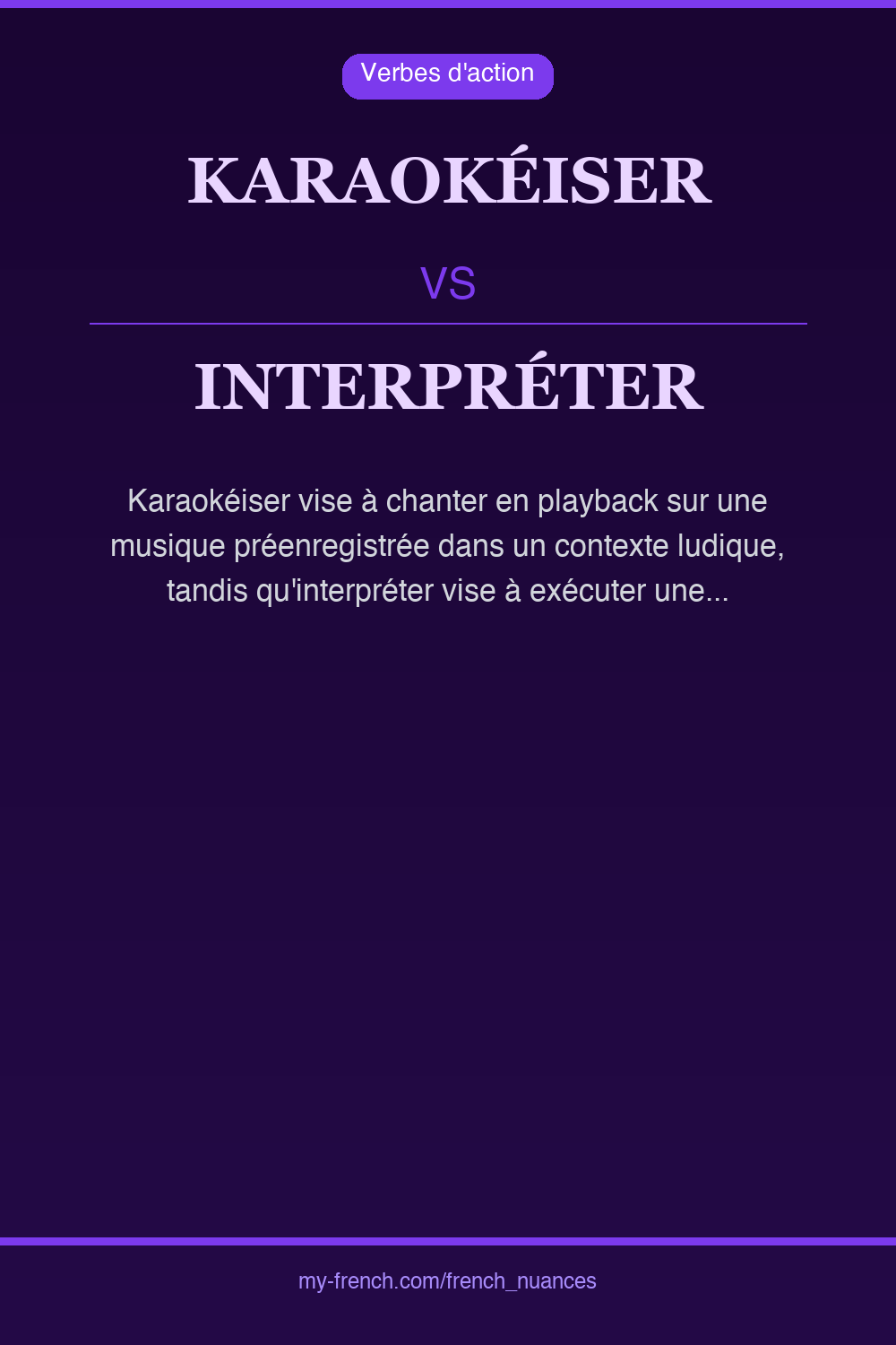 karaokéiser vs interpréter : quelle nuance ?