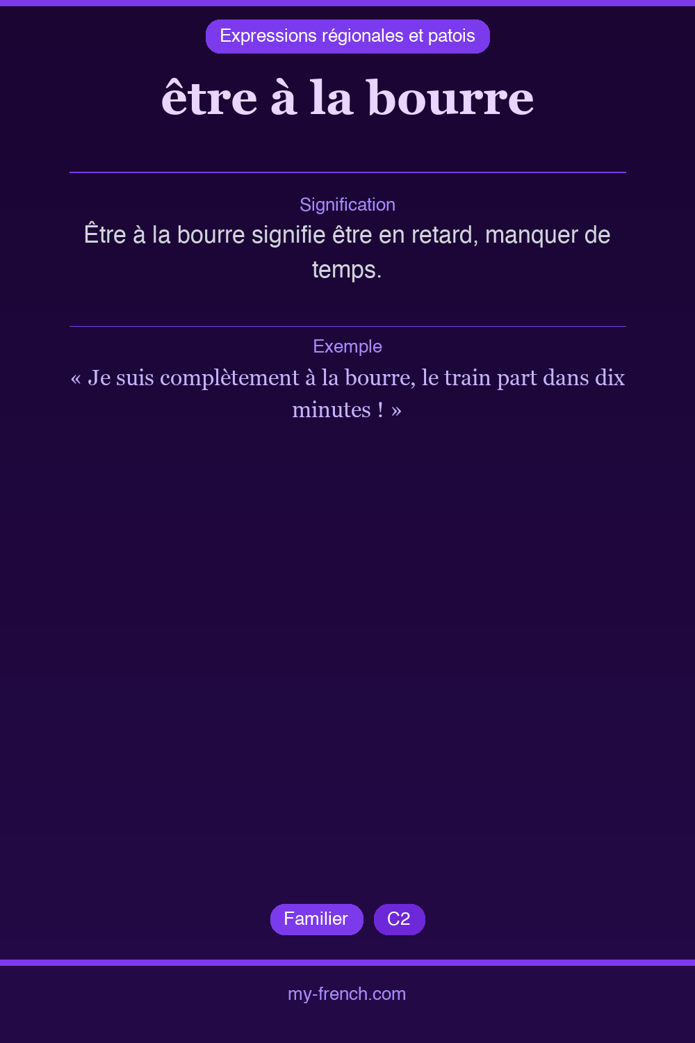 être à la bourre : que veut dire cette expression ?
