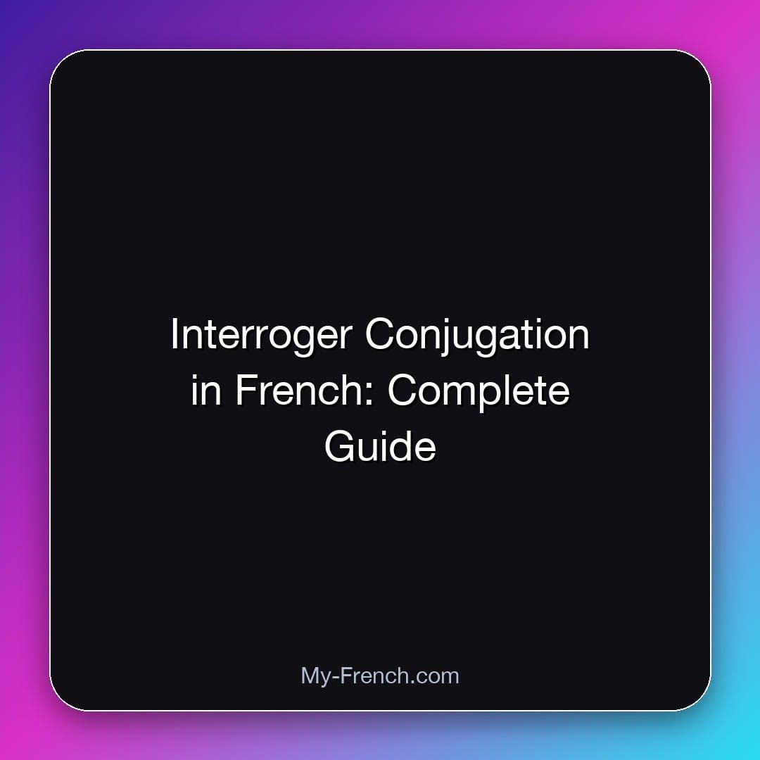 Interroger Conjugation in French: Complete Guide